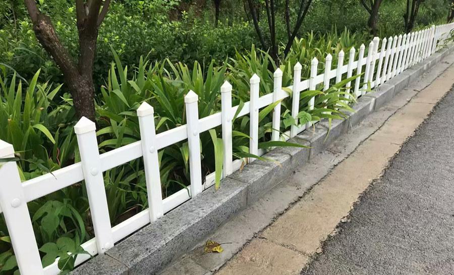 PVC草坪护栏工程案例